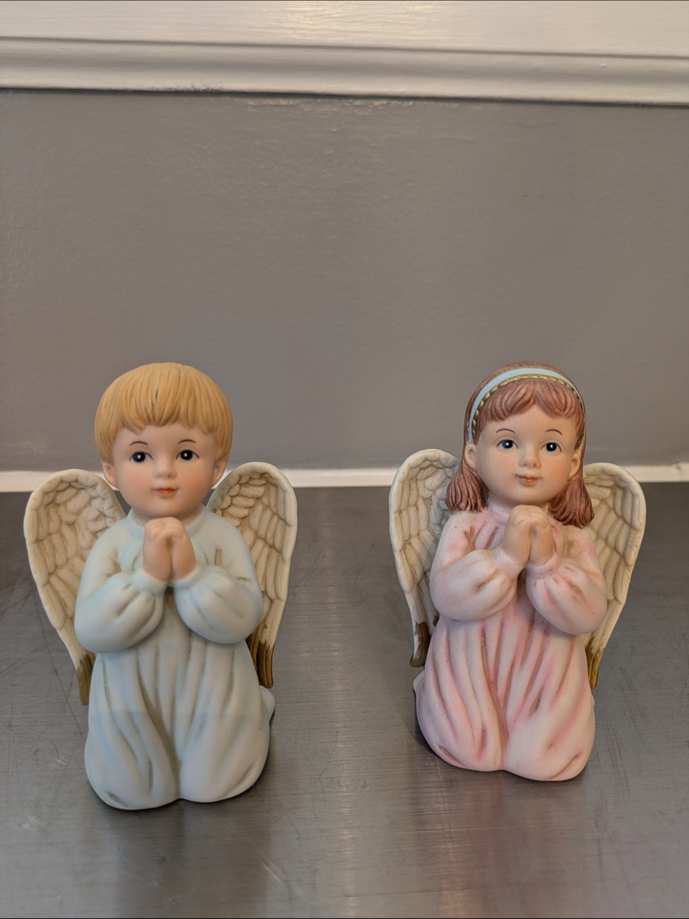 Homco Ceramic Angel Figurines #1412